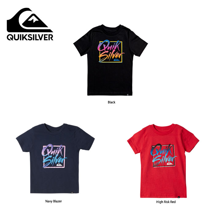 Quiksilver クイックシルバー Boys 2-7 Summer Feel T-Shirt 男の子用Tシャツ アウトドア 遊び シンプル かわいい ナチュラル おしゃれ