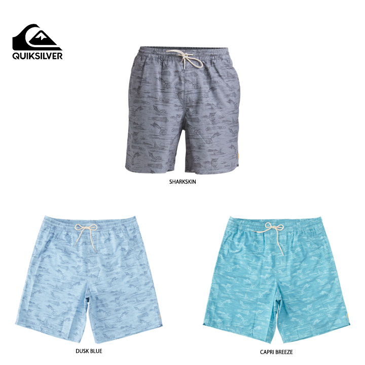 Quiksilver クイックシルバー Waterman Marlin Jig 17" Volleysメンズ水着 ショートパンツ 短パン 水着 アウトドア 遊び シンプル かわいい ナチュラル おしゃれ