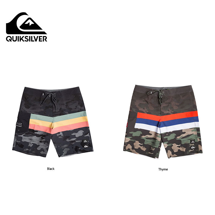 Quiksilver クイックシルバー Surfsilk Hawaii Stripe 20" Boardshorts メンズショートパンツ水着 アウトドア 遊び シンプル ナチュラル おしゃれ