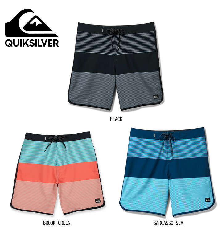 Quiksilver Surfsilk Tijuana 19 Boardshorts Men's Swimwear Pants Outdoor Simple Natural