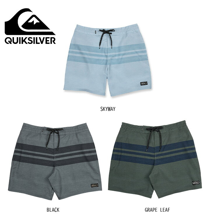 Quiksilver クイックシルバー Surfsilk Street Trunk 18 メンズ水着 パンツ アウトドア シンプル ナチュラル