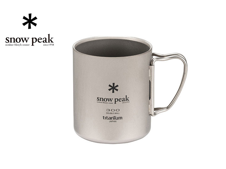 snow peak スノーピーク Ti-Double 300 Mug /チタンダブルマグ 300 アウトドア キャンプ テーブルウェ..