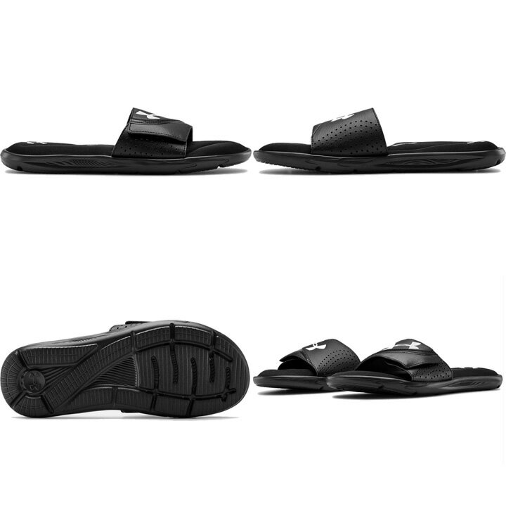 【送料無料】UNDER ARMOUR アンダーアーマー サンダル UA Ignite VI SL Slide 低反発 ブラック Black