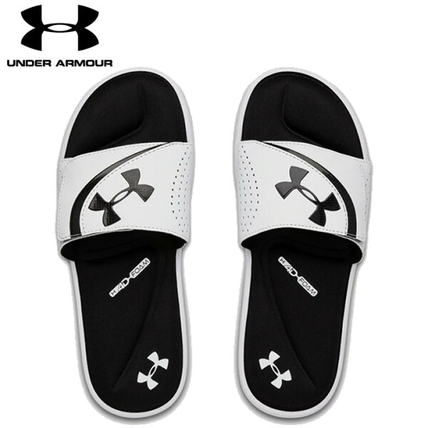 UNDERARMOURアンダーアーマーサンダルUAIgniteVISLSlide低反発ホワイト/ブラックWhite/Blac