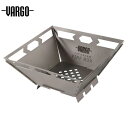 VARGO バーゴ TITANIUM FIRE BOX チタニウムファイヤーボックス（網なし） グリル ストーブ 焚き火台 超軽量 ミニマム 調理器具 キャンプ アウトドア アウトドアギア キャンプギア グランピング 野宿 車中泊