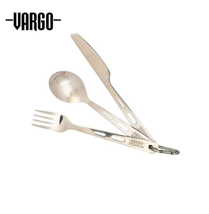 VARGO バーゴ TITANIUM SPOON / FORK / KNIFE SET チタニウムスプーンフォークナイフセット カトラリー..