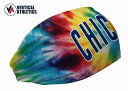 アメリカ発 【ネコポス送料無料】 ヘッドバンド バーティカルアスリート Vertical athletics シカゴ カブス Tie-Dye Wordmark ...
