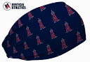 アメリカ発 【ネコポス送料無料】 ヘッドバンド バーティカルアスリート Vertical athletics ロサンゼルス エンジェルス Navy Repeat...