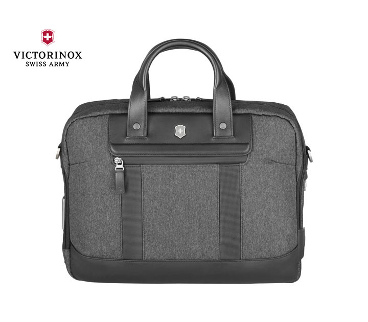 ビクトリノックス ビジネスバッグ ビクトリノックス VICTORINOX アーキテクチャーアーバン2.0 ブリーフケース (グレー) 16L ビジネスバッグ メンズ レディース 軽量 通勤 バッグ ビジネス カジュアル pc A4 おしゃれ ブランド 2way 撥水 抗菌 本革 ショルダーバッグ 611956