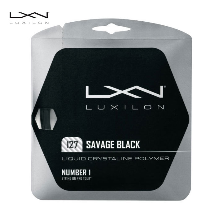 Wilson Tennis ウィルソンテニス 127 Luxilon SAVAGE Black テニスガット(海外正規品) ラケット購入者様限定 【単品購入不可】ルキシロン ガット張り