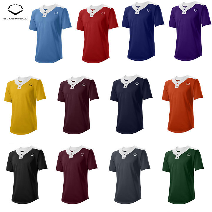 【USA物】EVOSHIELD エボシールドMens E203 2-BUTTON JERSEY 野球 ユニフォーム 大人用 (wtv1220) 1