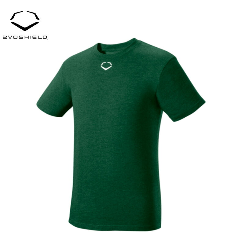 EVOSHIELD エボシールド ADULT Heather Short Sleeve Tee 野球 練習着 トレーニング 半袖 大人用 Dark Green