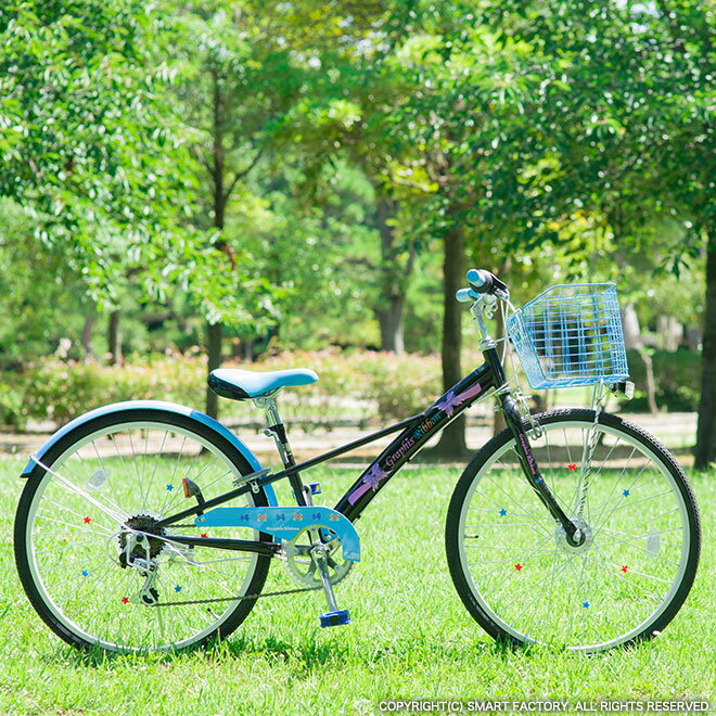 【楽天市場】【送料無料】 子供用自転車 20インチ 22インチ 24インチ シマノ 6段ギア LEDオートライト 鍵