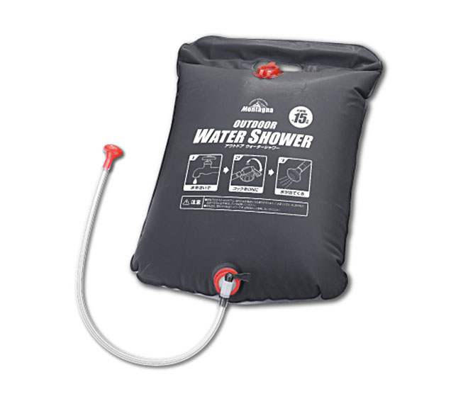 【限定100円クーポン】 ポータブルシャワー ウォーターシャワー アウトドア 簡易シャワー 携帯 シャワー 15L フック付 キャンプ キャンプ用品 キャンピング 一人キャンプ ソロキャンプ バーベキュー BBQ 海水浴 防災グッズ 断水 送料無料 ☆通販格安セール情報 楽天 通販