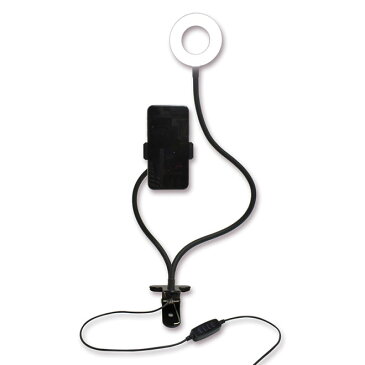 スマホ 自撮り リングライト スマートフォン用 照明 ライティング リモート USB 自撮り撮影 スマホスタンド フレキシブル LED LIGHT 映え 盛れる 動画 卓上 面接 リモート テレワーク 送料無料 ☆