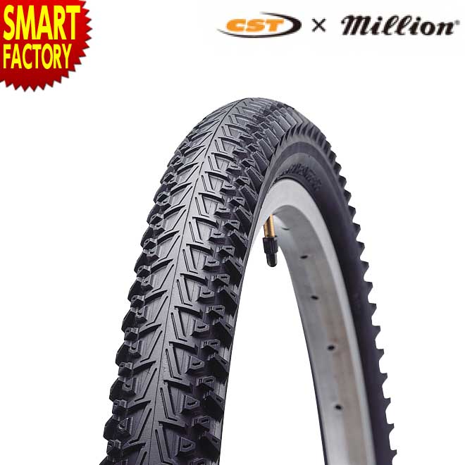 【30日限定P5倍〜】 自転車 タイヤ 《MTB用タイヤ》 マウンテンバイク 26インチ 26x1.95 CST C1436 ブロックタイヤ ブラック 自転車 ...