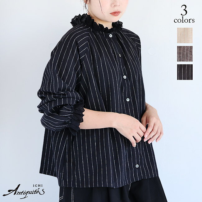 楽天市場】ichi アンティークス リネン（シャツ・ブラウス｜トップス