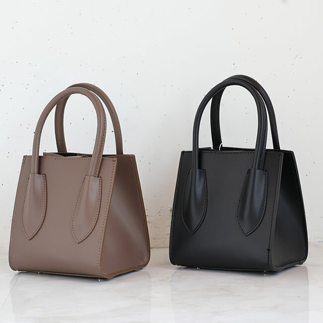AULENTTI (オーレンティ)スクエアトートバッグ(NERO)(TAUPE)(全2色)(レディース)ソノリテ（sonorite)　ミニバッグ　ショルダーバッグ　オウレンティ　おしゃれ　レザーバッグ　ハンドバッグ　セレモニー　お食事　85790
