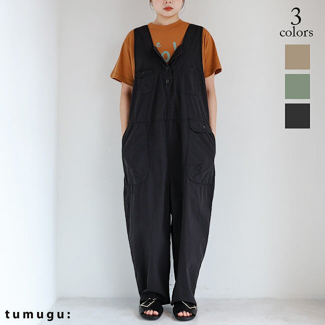 楽天市場】tumugu ツムグ（オールインワン・サロペット｜レディース