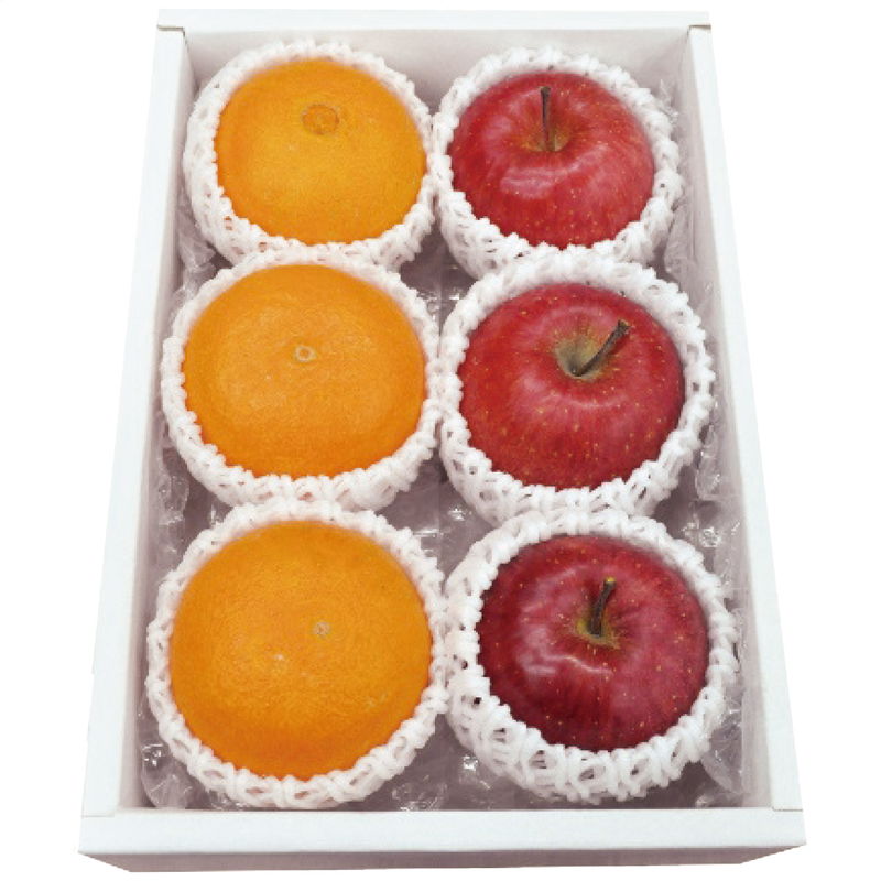 愛媛県産 紅まどんな&青森県産 蜜入りサンふじ [キャンセル・変更・返品不可][代引不可][同梱不可][ラッピング不可][海外発送不可]のサムネイル