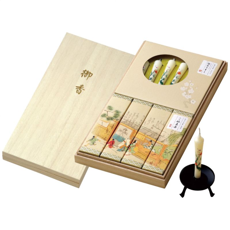 　ギフトサービスについて■商品名:吟撰仙年香・絵ろうそくセット■商品説明:吟撰仙年香4箱・絵ろうそく6本・線香[日本製]・ローソク[ベトナム製]■箱サイズ:17×33×4cm・60サイズ・558g■型番:I1347-09-01■JANコード:4901435213248商品特徴一覧2026年 お返し特選ギフト、【お返し特選品[ベストセレクション 2026] → お供え物好適品 → 線香・ローソク】、【トップ → 日用品雑貨・文房具・手芸 → 仏壇・仏具・神具 → 線香】、[000732]、2026年、令和8年、ギフト、贈り物、内祝い、プレゼント、お返し、出産内祝い、結婚内祝い、快気内祝い、新築・引っ越し内祝い、入学内祝い、4901435213248、通信販売、通販、販売、買う、購入、お店、売っている、ショッピング▼関連商品はこちら。カメヤマ 線香6箱セット (I9644-00-01)カメヤマ 吟撰仙年香8箱セット (I1347-09-00)カメヤマ 和華の雅 ミニ寸線香・ローソク・ローソク台セット (I1345-00-00)カメヤマ 名香月の花 線香12種セット (I1350-09-12)カメヤマ 進物 好物線香 (I1351-00-00)カメヤマ いろはあかり(S)2個セット(菊花) (S7687-10-40)カメヤマ いろはあかり(SS) ハス (S7691-00-00[ハス])カメヤマ いろはあかり(SS) サクラ (S7691-00-10[サクラ])2026年 お返し特選ギフト【カメヤマ 吟撰仙年香・絵ろうそくセット (I1347-09-01)】広告文責(有)イースクエアTEL:0120-532-772■商品名:吟撰仙年香・絵ろうそくセット■商品説明:吟撰仙年香4箱・絵ろうそく6本・線香[日本製]・ローソク[ベトナム製]■箱サイズ:17×33×4cm・60サイズ・558g■型番:I1347-09-01■JANコード:4901435213248※お客さま都合による、ご注文後の[キャンセル][変更][返品][交換]はお受けできませんのでご注意下さいませ。※当店では、すべての商品で在庫を持っておりません。記載の納期を必ずご確認ください。※ご注文いただいた場合でもメーカーの[在庫切れ][欠品][廃盤]などの理由で、[記載の納期より発送が遅れる][発送できない]場合がございます。その際は、当店よりご連絡させていただきます。あらかじめご了承ください。※リニューアル等により パッケージ、仕様、セット内容 が変更になる場合がございます。予めご了承下さい。こちらの商品は【お取り寄せ(7〜10営業日以内に発送予定)】となります。あらかじめご了承くださいませ。