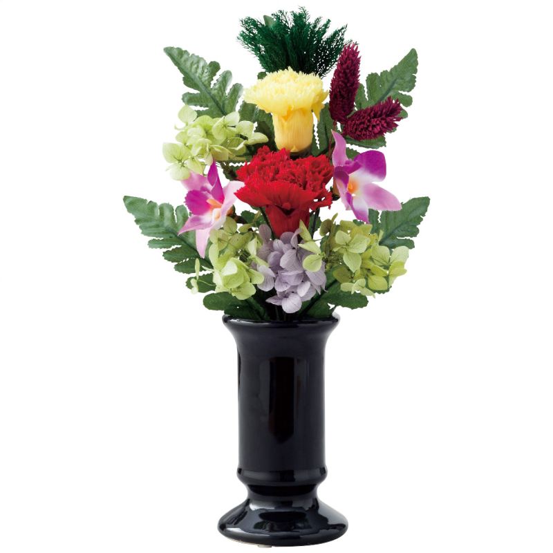 　ギフトサービスについて■商品名:色華やか仏花(花瓶付)■商品説明:16×8×27cmプリザーブド仏花1個・花瓶:陶器・仏花[日本製]・花瓶[中国製]■箱サイズ:17.5×27.6×8.3cm・60サイズ・392g■型番:HC16999KN■JANコード:4570138743125商品特徴一覧2026年 お返し特選ギフト、【お返し特選品[ベストセレクション 2026] → お供え物好適品 → プリザーブド仏花】、【日用品雑貨・文房具・手芸 → 仏壇・仏具・神具 → 仏具 → 仏花】、[000732]、2026年、令和8年、ギフト、贈り物、内祝い、プレゼント、お返し、出産内祝い、結婚内祝い、快気内祝い、新築・引っ越し内祝い、入学内祝い、4570138743125、通信販売、通販、販売、買う、購入、お店、売っている、ショッピング▼関連商品はこちら。ガラスドーム仏花(真帆) (C37020)四季仏花(夏S) (C37400S)四季仏花(春S) (C37420S)ガラスドーム仏花(天音) (C20079L)お供えギフト (HC34061)2026年 お返し特選ギフト【色華やか仏花(花瓶付) (HC16999KN)】広告文責(有)イースクエアTEL:0120-532-772■商品名:色華やか仏花(花瓶付)■商品説明:16×8×27cmプリザーブド仏花1個・花瓶:陶器・仏花[日本製]・花瓶[中国製]■箱サイズ:17.5×27.6×8.3cm・60サイズ・392g■型番:HC16999KN■JANコード:4570138743125※お客さま都合による、ご注文後の[キャンセル][変更][返品][交換]はお受けできませんのでご注意下さいませ。※当店では、すべての商品で在庫を持っておりません。記載の納期を必ずご確認ください。※ご注文いただいた場合でもメーカーの[在庫切れ][欠品][廃盤]などの理由で、[記載の納期より発送が遅れる][発送できない]場合がございます。その際は、当店よりご連絡させていただきます。あらかじめご了承ください。※リニューアル等により パッケージ、仕様、セット内容 が変更になる場合がございます。予めご了承下さい。こちらの商品は【お取り寄せ(7〜10営業日以内に発送予定)】となります。あらかじめご了承くださいませ。