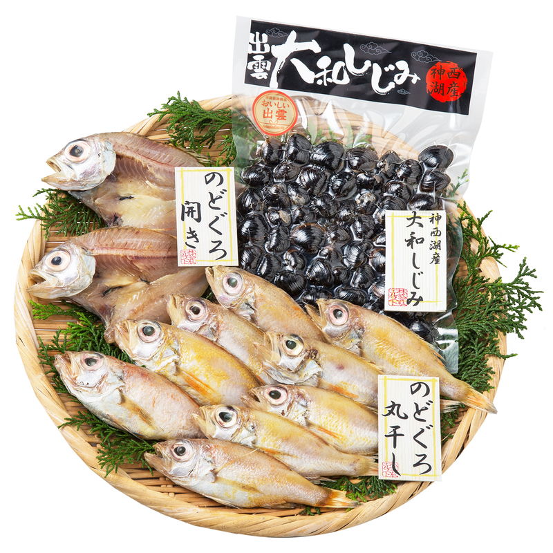 敬老祝い 山陰のど黒一夜干&しじみ 詰合せ (2198-35) [キャンセル・変更・返品不可][代引不可][同梱不可][ラッピング不可][海外発送不可]のサムネイル