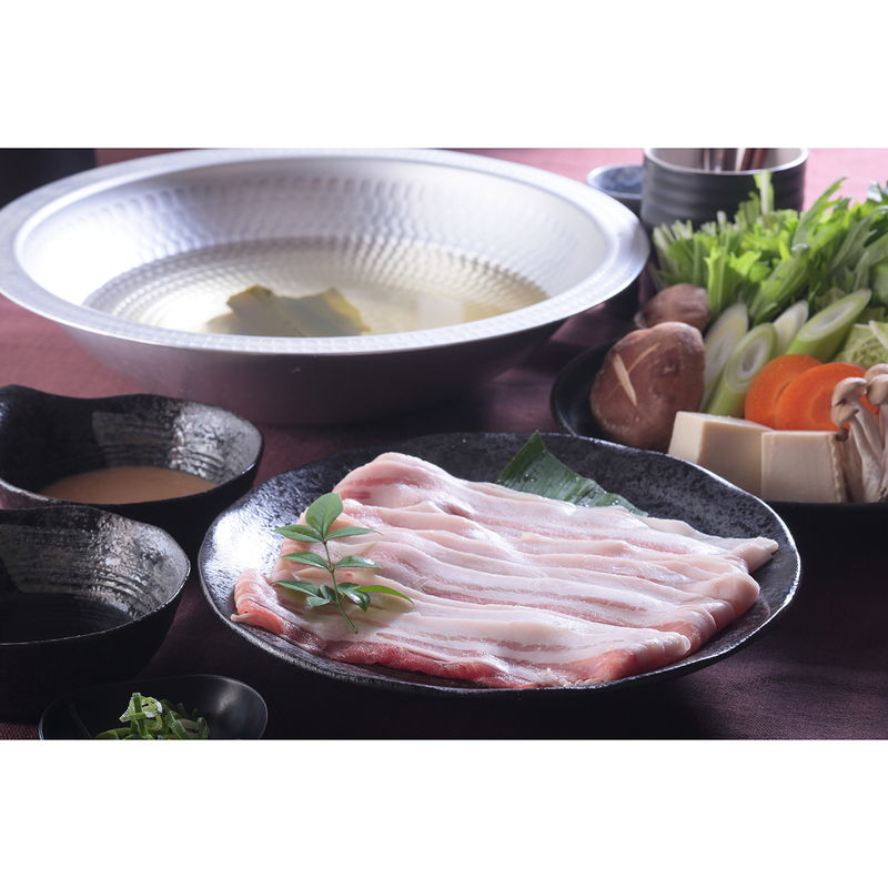 [お中元][お歳暮] 鹿児島県産黒豚使用 バラ肉しゃぶしゃぶ用スライス (930061)