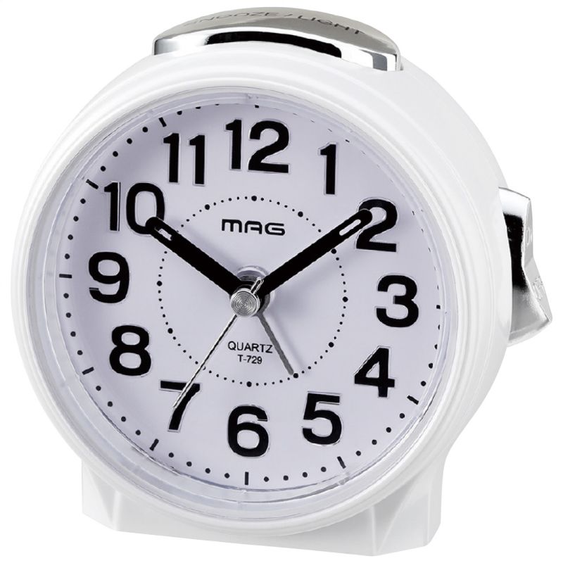 MAG 目覚まし時計 ブルーブライト (T-729WH-Z) [キャンセル・変更・返品不可]