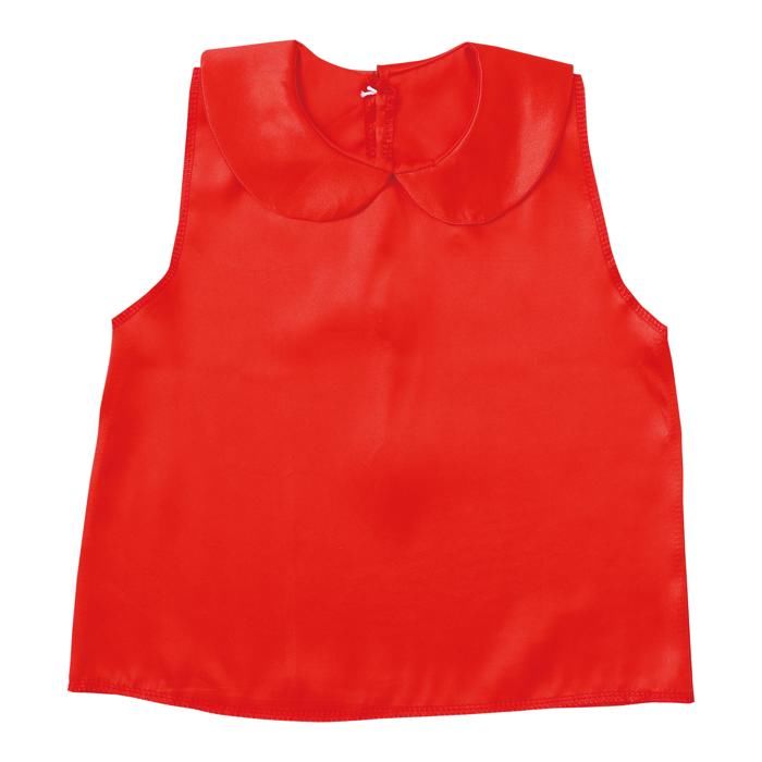 アーテック ソフトサテン シャツ 丸襟付 C 赤 (018694)(3.0)