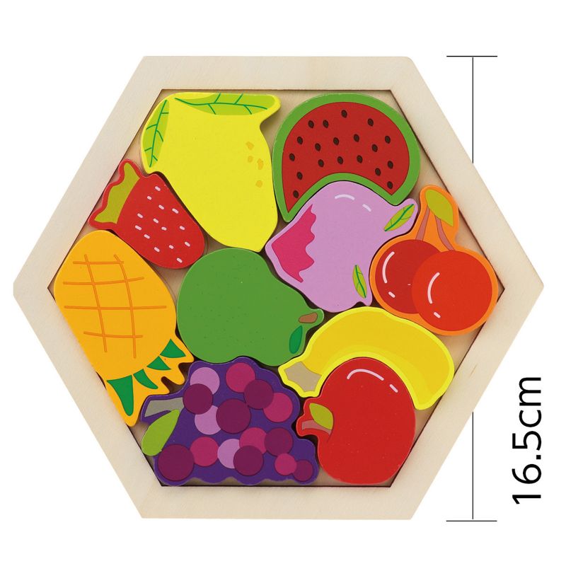 アーテック 木製六角パズル フルーツ (021764)