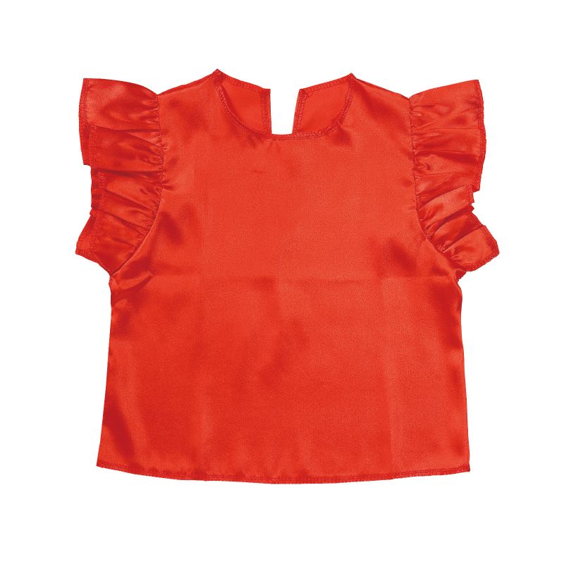 アーテック ソフトサテン フリフリシャツ 赤 J (019379)