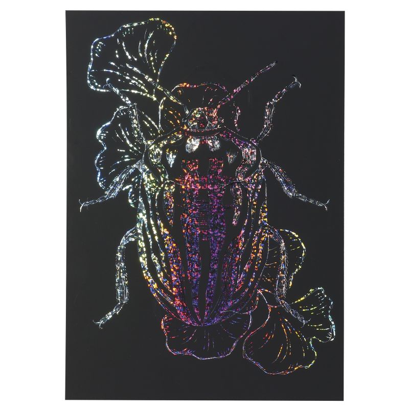 アーテック ホログラムスクラッチボード 100×150mm メタリックフレームセット (012644) ※未完成品