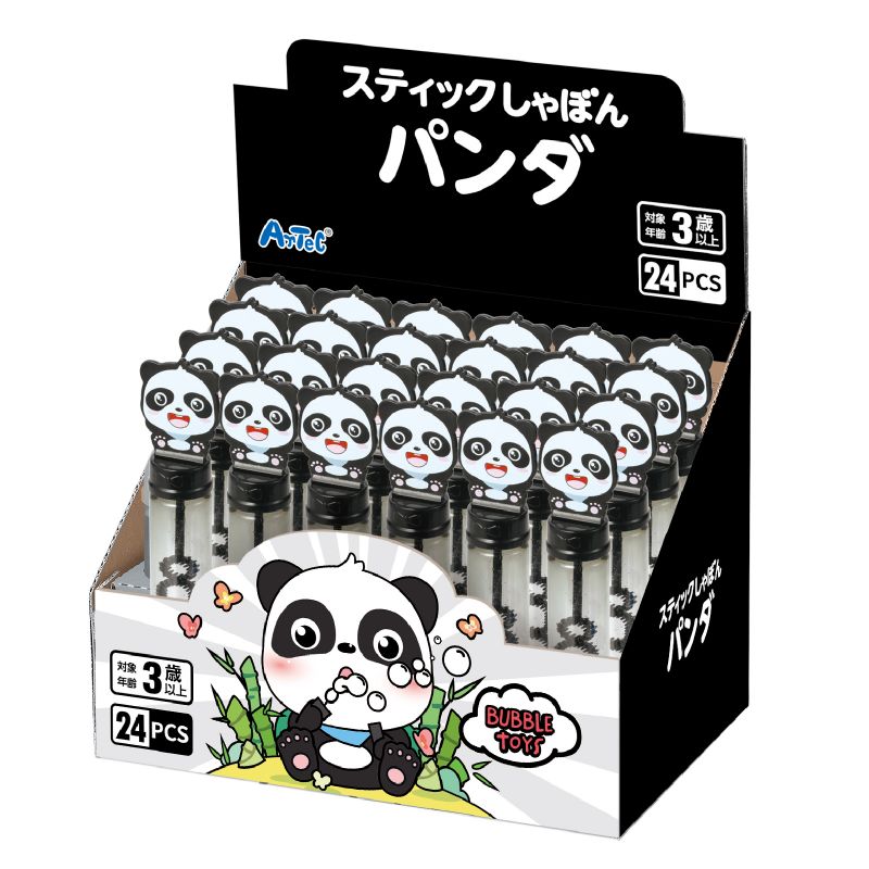 　ギフトサービスについて大容量24本セット!かわいいパンダのシャボン玉!■品名 :スティックしゃぼん パンダ BOXセット■品番:022533■JANコード:4521718225333■メーカー名:株式会社アーテック■セット内容:本体×24■重量:1160g■材質:PP、PET■完成サイズ:本体サイズ:約φ23×144mm、什器サイズ:約135×195×235mmかわいいパンダデザインのしゃぼん玉です。大容量の24本セット。箱は什器になっているので、店頭やディスプレイにも最適!お祭りや子ども会などのイベントにおすすめです。小さな手にもぴったりのスティック型で、簡単にしゃぼん玉が楽しめます。シャボン液入りなのですぐに遊べます。外遊びで大活躍のアイテムです。※お使いのモニター設定、お部屋の照明等により実際の商品と色味が異なる場合がございます。商品特徴一覧【Artec(アーテック)/学校教材・教育玩具 → 一般玩具 → しゃぼん玉】、アーテック、Artec、22533、一般玩具、しゃぼん玉、しゃぼん玉、しゃぼんだま、パンダ、アニマル、動物デザイン、スティック型、什器、店頭販売、ディスプレイ、バブルガン、バブルマシン、石けん、おもちゃ、夏、夏休み、レジャー、屋外遊び、外遊び、幼稚園、保育園、幼児、小学生、子供、おもちゃ、玩具、景品、イベント、プレゼント、お祭り、、4521718225333、通信販売、通販、販売、買う、購入、お店、売っている、ショッピング▼関連商品はこちら。アーテック スティックしゃぼん アヒル (011823)アーテック スティックしゃぼん きょうりゅう (021333) ※単品販売(色柄指定不可)アーテック スティックしゃぼん ドーナツ (021335) ※単品販売(色柄指定不可)アーテック スティックしゃぼん アニマル (021339) ※単品販売(色柄指定不可)アーテック スティックしゃぼん マイク (021337) ※単品販売(色柄指定不可)アーテック スティックしゃぼん ペンギン (021851) ※色柄指定不可アーテック スティックしゃぼん ペンギン BOXセット(24個入) (021850) ※色柄指定不可(4色均等アソート)アーテック スティックしゃぼん パンダ (022532)アーテック スティックしゃぼん エンジョイアヒル (022534) ※色柄指定不可アーテック スティックしゃぼん エンジョイアヒル BOXセット (022535)【アーテック スティックしゃぼん パンダ BOXセット (022533)】広告文責(有)イースクエアTEL:0120-532-772大容量24本セット!かわいいパンダのシャボン玉!■品名 :スティックしゃぼん パンダ BOXセット■品番:022533■JANコード:4521718225333■メーカー名:株式会社アーテック■セット内容:本体×24■重量:1160g■材質:PP、PET■完成サイズ:本体サイズ:約φ23×144mm、什器サイズ:約135×195×235mmかわいいパンダデザインのしゃぼん玉です。大容量の24本セット。箱は什器になっているので、店頭やディスプレイにも最適!お祭りや子ども会などのイベントにおすすめです。小さな手にもぴったりのスティック型で、簡単にしゃぼん玉が楽しめます。シャボン液入りなのですぐに遊べます。外遊びで大活躍のアイテムです。※お使いのモニター設定、お部屋の照明等により実際の商品と色味が異なる場合がございます。※お客さま都合による、ご注文後の[キャンセル][変更][返品][交換]はお受けできませんのでご注意下さいませ。※当店では、すべての商品で在庫を持っておりません。記載の納期を必ずご確認ください。※ご注文いただいた場合でもメーカーの[在庫切れ][欠品][廃盤]などの理由で、[記載の納期より発送が遅れる][発送できない]場合がございます。その際は、当店よりご連絡させていただきます。あらかじめご了承ください。※リニューアル等により パッケージ、仕様、セット内容 が変更になる場合がございます。予めご了承下さい。こちらの商品は【お取り寄せ(5〜7営業日以内に発送予定)】となります。あらかじめご了承くださいませ。