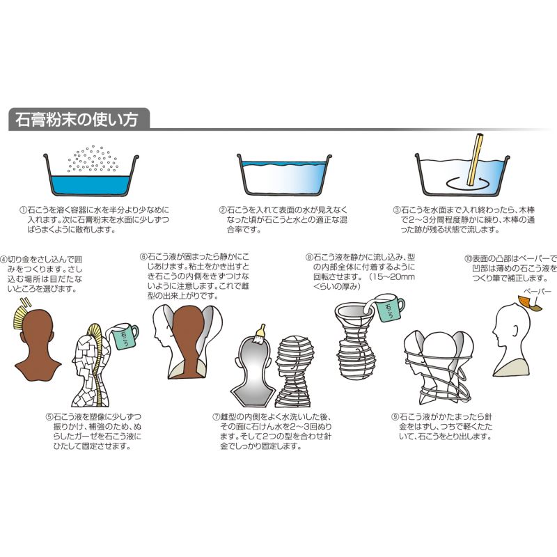 石膏粉末 500g (023820)