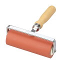 転圧ゴムローラー 赤 φ45×130mm(5インチ) (040113)
