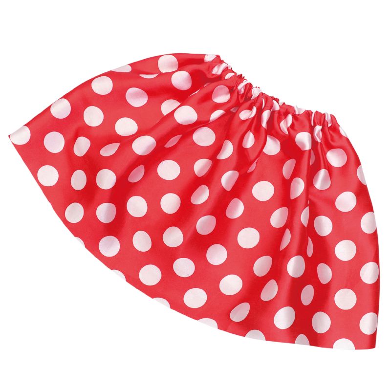 アーテック 水玉ソフトサテンスカート 赤 (014844)