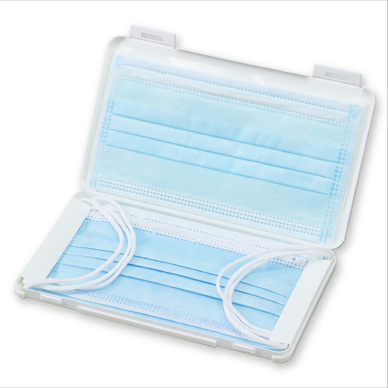 プラスチック製マスクケース白 (051486)