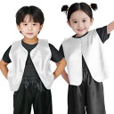 ソフトサテンベスト J 白 (014474)