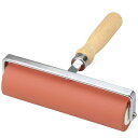 転圧ゴムローラー 赤 φ45×164mm(6インチ) (040114)