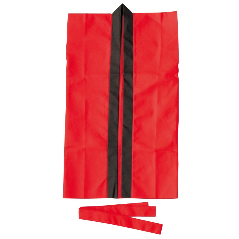 アーテック ロングハッピ不織布 赤 S(ハチマキ付) (001167)