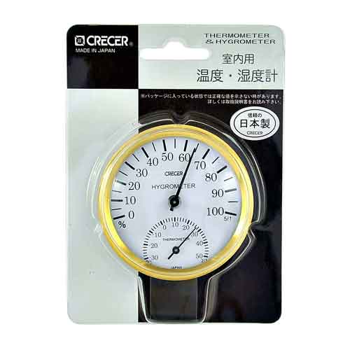 CRECER 温度計・湿度計 (CR-101W) [キャンセル・変更・返品不可]