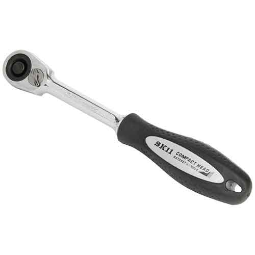 SK11 ラチェットハンドル グリップ付き (SRH3CG) [キャンセル・変更・返品不可]