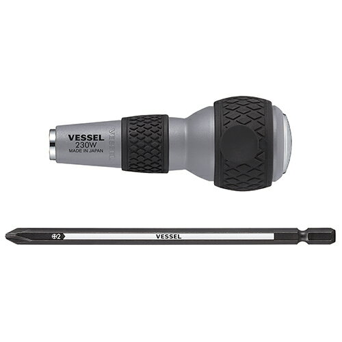 ベッセル ボールグリップ差替貫通DV (230Wー2) [キャンセル・変更・返品不可]