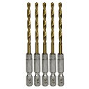 SK11 六角軸Tin鉄ドリル 普通 (3.5mm 5pcs)