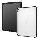 iPad 10.9インチモデル(2025年第11世代/2022年第10世代) 耐衝撃 軽量 ハイブリッドケース マット/ブラック