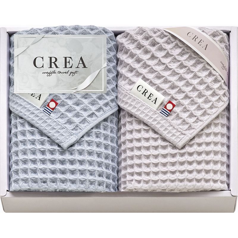 CREA×今治ワッフルソフト フェイスタオル2P (CRW9300)