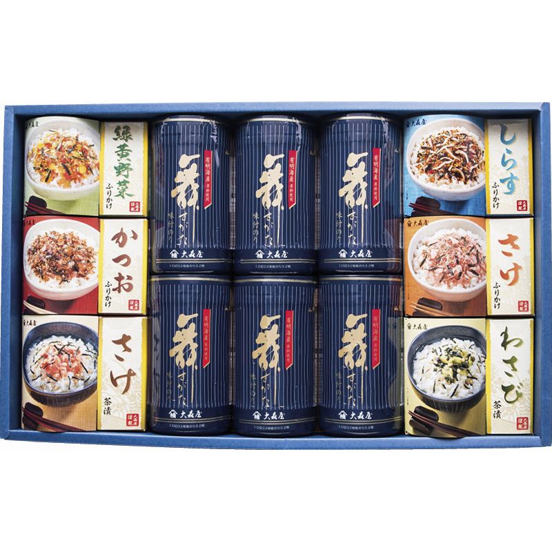 大森屋 舞すがた 卓上のり・ふりかけ・お茶漬詰合せ (NTF-50G)