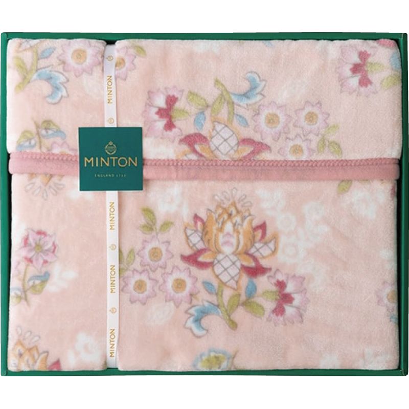 ミントン ポリエステル毛布 ピンク (MNPE20501PK)
