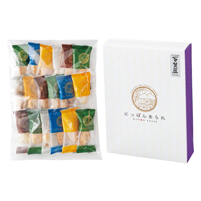 　ギフトサービスについて職人の伝統の製法で焼き上げた「にっぽん」のこだわりが詰まった、ふっくらと柔らかなあられです。国産もち米を使用し、職人の伝統の製法で焼き上げた「にっぽん」のこだわりが詰まった、ふっくらと柔らかなあられです。■商品名:百...